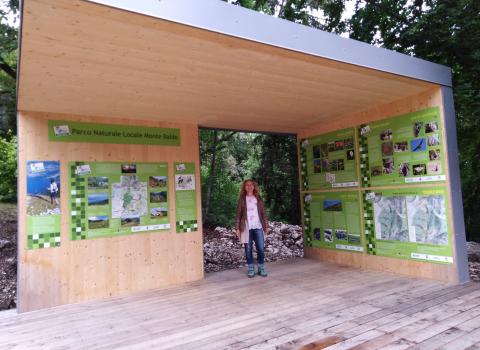 Portale del Parco a Malga Casina  