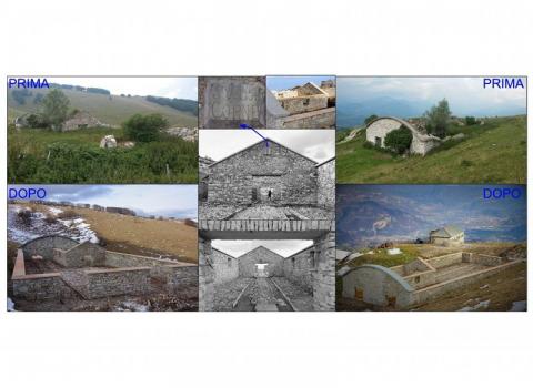 Punto info presso Malga Vignola
